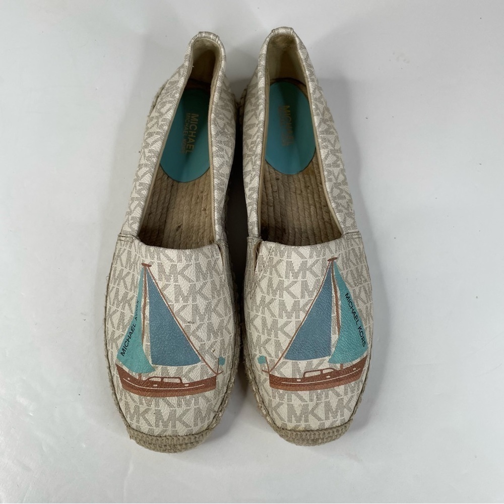 Michael Kors Kendrick Espadrille Sailboat Slip On Shoes Size 9.5 - Picture 2 of 8